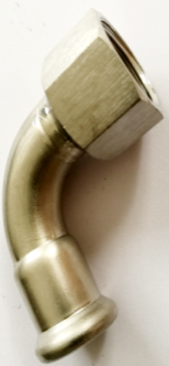 316L Stainless Steel Female Elbow 90° 42×Rp1-1/2