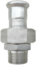 316L Stainless Steel Male Union Adapter 18xR1/2