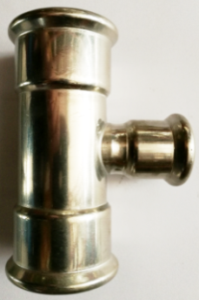 316L Stainless Steel Reducing Tee 22×15